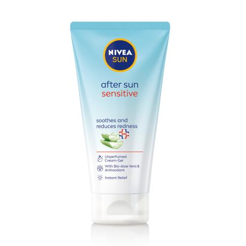 Nivea Sun After Sun Sensitive Cream Gel Ενυδατική Κρέμα Gel Σώματος για Μετά την Έκθεση στο Ήλιο με Αλόη 175ml