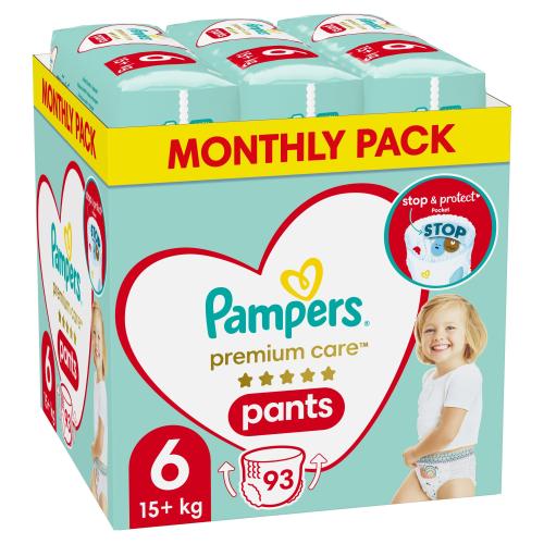 Pampers Premium Care Pants Monthly Pack No6 (15+kg) 93 πάνες