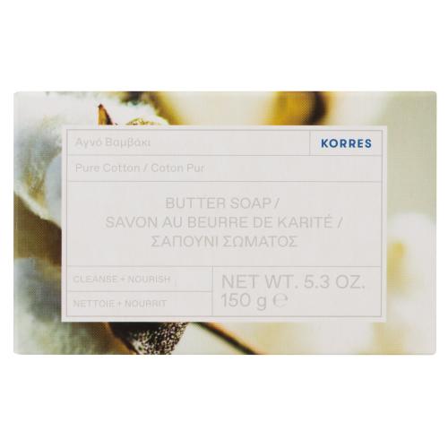 Korres Pure Cotton Butter Soap Σαπούνι Σώματος με Αγνό Βαμβάκι 150gr