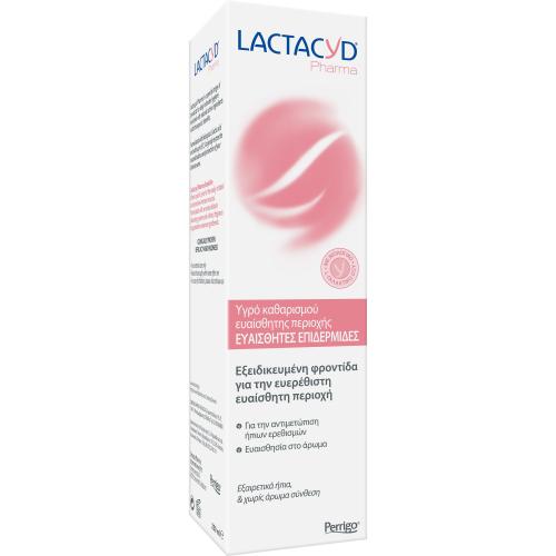 Lactacyd Pharma Sensitive Καθημερινός Απαλός Καθαρισμός της Ευαίσθητης Περιοχής 250ml