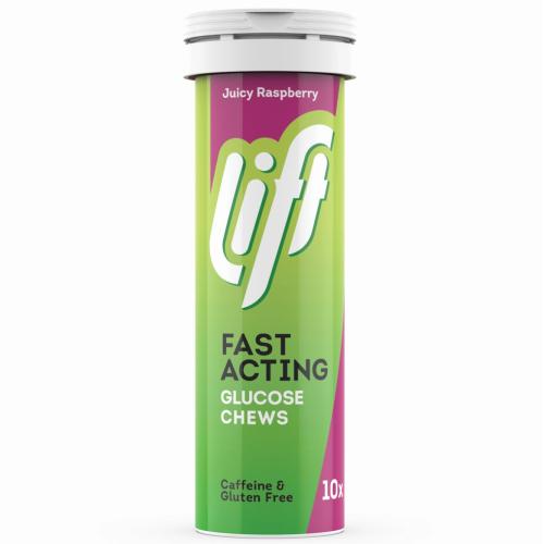 Lift Gluco Fast Acting Glucose Μασώμενες Ταμπλέτες Γλυκόζης Άμεσης Δράσης για την Υπογλυκαιμία 10 Chew.tabs - Rasberry
