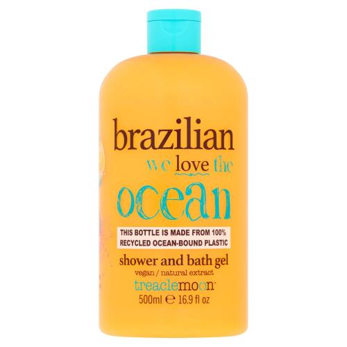 Treaclemoon Brazilian Love Shower & Bath Gel Αναζωογονητικό & Ενυδατικό Αφρόλουτρο Σώματος με Εκχύλισμα Γκουαρανά 500ml