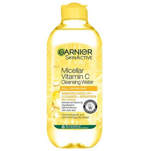 Garnier Skin Active Micellar Vitamin C Cleansing Water Νερό Καθαρισμού Μακιγιάζ με Βιταμίνη C για Θαμπές Επιδερμίδες 400ml