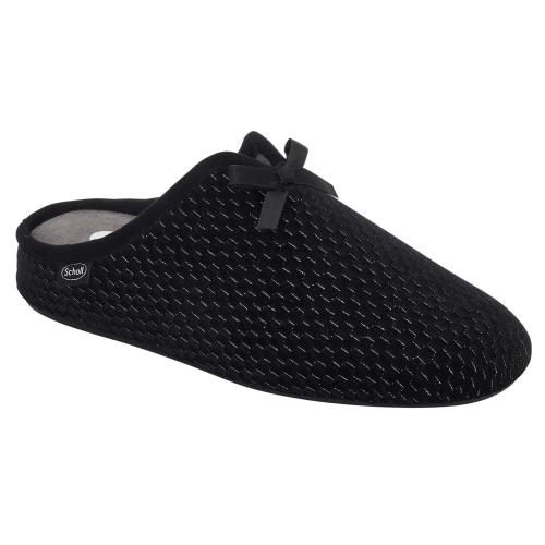 Scholl Shoes Rachele Black F301601004 Γυναικείες Χειμωνιάτικες Ανατομικές Παντόφλες σε Μαύρο Χρώμα 1 Ζευγάρι - 39