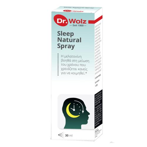 Dr. Wolz Sleep Natural Spray Συμπλήρωμα Διατροφής με Μελατονίνη που Διευκολύνει τον Ύπνο 30ml