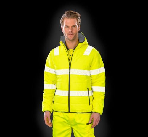 Ανδρικό μπουφάν ασφαλείας Ripstop Result R500X Fluorescent Yellow