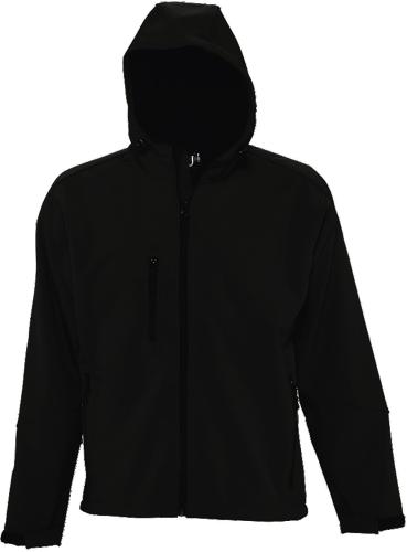 Ανδρικό softshell με κουκούλα Replay Men SOLS 46602 Black