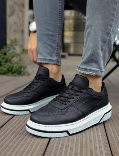 Ανδρικά μαύρα δίσολα Sneakers CH075B