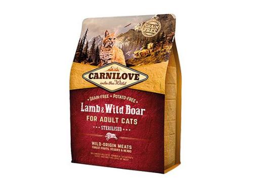 Brit Carnilove Cat Grain Free - Lamb & Wild Boar. Sterilised