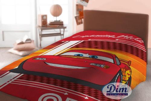 Κουβέρτα Μονή Πικέ 160x240εκ. Cars 575 Digital Print Disney Dimcol (Ύφασμα: Βαμβάκι 100%, Χρώμα: Κόκκινο) - Disney - 2120415200457599