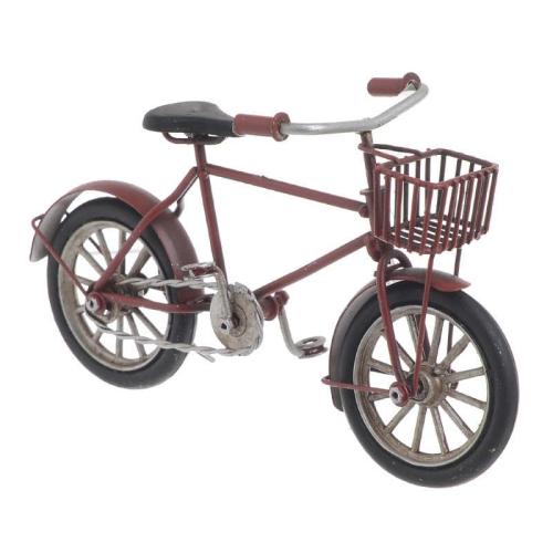 Μινιατούρα Ποδήλατο Μεταλλικό Αντικέ inart 16,5x5,5x9εκ. 3-70-726-0223 (Υλικό: Μεταλλικό, Χρώμα: Κόκκινο) - inart - 3-70-726-0223