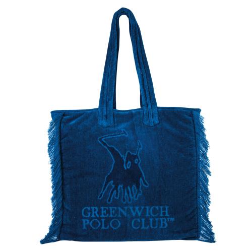 Τσάντα Θαλάσσης Βαμβακερή 42x45εκ. Essential 3620 Greenwich Polo Club (Ύφασμα: Βαμβάκι 100%, Χρώμα: Μπλε) - Greenwich Polo Club - 268424503620