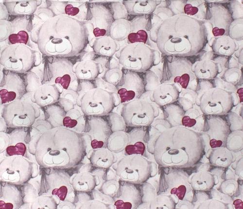 Πάνα Χασές Bebe Βαμβακερή 80x80εκ. Teddy Bear 536 Purple Dimcol (Ύφασμα: Βαμβάκι 100%, Χρώμα: Μωβ) - DimCol - 31111328025