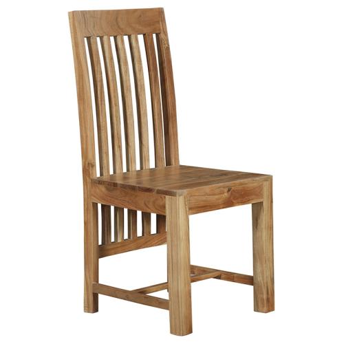 Καρέκλα Celine pakoworld μασίφ ξύλο ακακίας καρυδί (Σετ 2 Τεμάχια) - PAKO WORLD - 240-000004