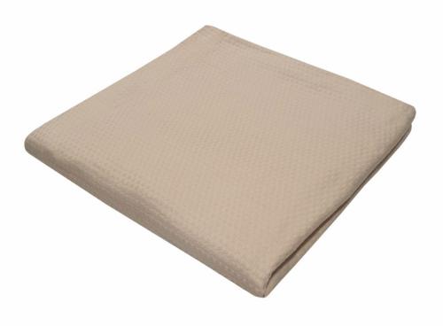 Κουβέρτα Βαμβακερή Πικέ Μονή 170x260εκ. Sanforized Beige (Σετ 4 Τεμάχια) (Ύφασμα: Βαμβάκι 100%, Χρώμα: Μπεζ) - OEM - 5201847000800-8