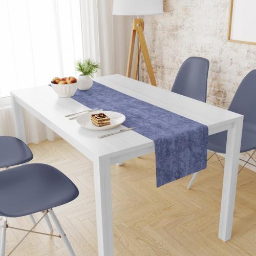 Runner Μονόχρωμο Polycotton Αλέκιαστo 40x180εκ. Panama Shadow Dark Blue DimCol (Χρώμα: Μπλε, Ύφασμα: 70% Βαμβάκι-30% Polyester) - DimCol - 33333355005