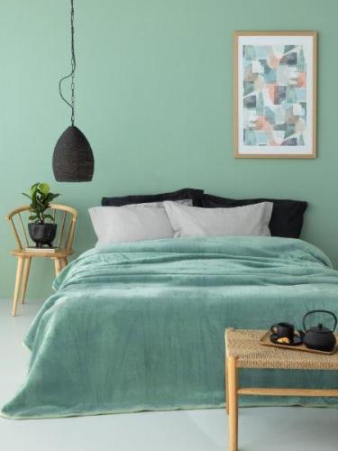 Κουβέρτα Υπέρδιπλη 220x240εκ. Dream Velour/3 Green Palamaiki (Ύφασμα: Polyester, Χρώμα: Πράσινο , Μέγεθος: Υπέρδιπλα) - Palamaiki - 5205857269524