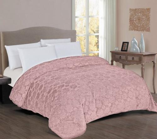 Κουβερτοπάπλωμα Fur-Sherpa Μονό 160x220εκ. English Rose DimCol (Ύφασμα: Polyester, Χρώμα: Ροζ, Μέγεθος: Μονά) - DimCol - 33421006034