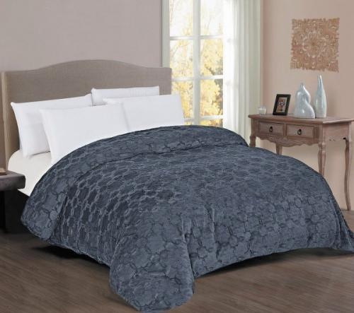 Κουβερτοπάπλωμα Fur-Sherpa Υπέρδιπλο 220x240εκ. Grey DimCol (Ύφασμα: Polyester, Χρώμα: Γκρι, Μέγεθος: Υπέρδιπλα) - DimCol - 33421024032