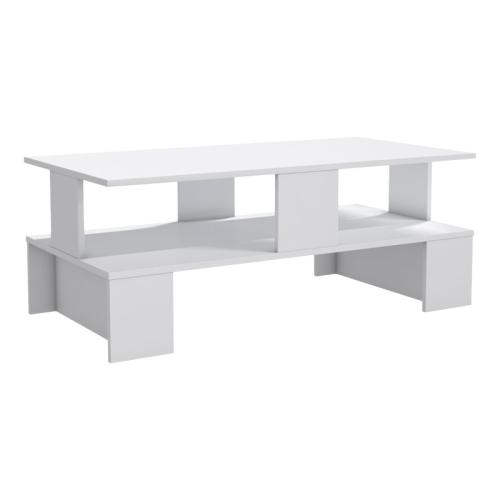 Τραπέζι σαλονιού Olly pakoworld λευκό 120x60x47εκ - PAKO WORLD - 120-000372