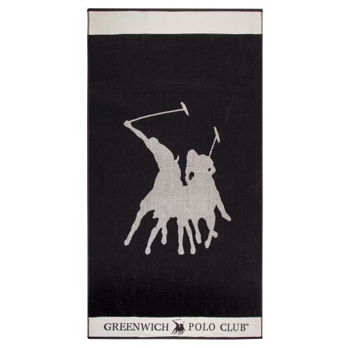 Πετσέτα Θαλάσσης Βαμβακερή 90x170εκ. Essential 3591 Greenwich Polo Club (Ύφασμα: Βαμβάκι 100%, Χρώμα: Μαύρο) - Greenwich Polo Club - 267901703591