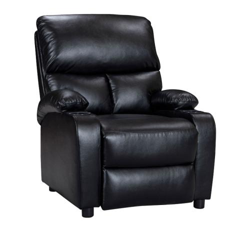 Πολυθρόνα Gartia pakoworld relax PU μαύρο 79x94x102εκ - PAKO WORLD - 269-000001