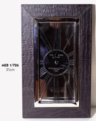 Ρολόι Τοίχου Μεταλλικό-Δερμάτινο Royal Art 31εκ. MEB1/726 (Υλικό: Μεταλλικό) - Royal Art Collection - MEB1/726
