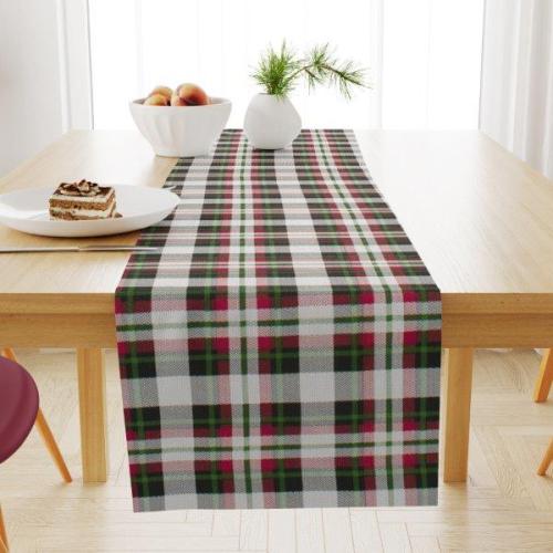 Runner Εμπριμέ Polycotton Αλέκιαστo 40x180εκ. Tartan 493 Red-Green DimCol (Χρώμα: Κόκκινο, Ύφασμα: 70% Βαμβάκι-30% Polyester) - DimCol - 19320809120493RG