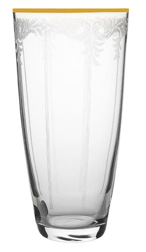 Ποτήρι Νερού Κρυστάλλινο Bohemia Elisabeth 350ml CLX08890011 (Σετ 6 Τεμάχια) (Υλικό: Κρύσταλλο, Χρώμα: Χρυσό , Μέγεθος: Σωλήνας) - Κρύσταλλα Βοημίας - CLX08890011