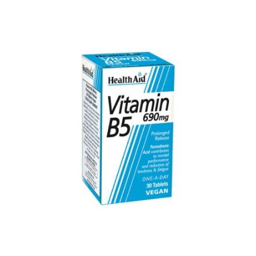 HEALTH AID Vitamina B5 690mg 60 ταμπλέτες