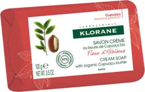 KLORANE Cream Soap with Organic Cupuacu Butter & Fleur d'Hibiscus Κρεμώδες Σαπούνι με Οργανικό Βούτυρο Cupuacu & Άνθος Ιβίσκου 100gr