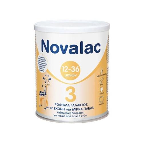 NOVALAC 3 Γάλα σε Σκόνη 12m+ με γεύση βανίλιας 400gr