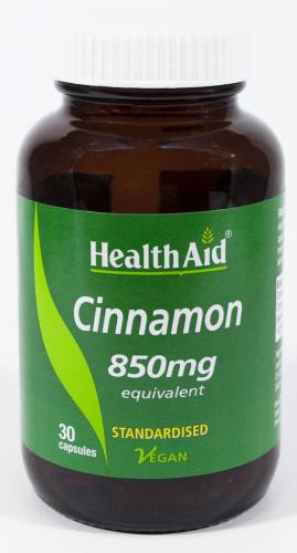 HEALTH AID Cinnamon 850mg 30caps