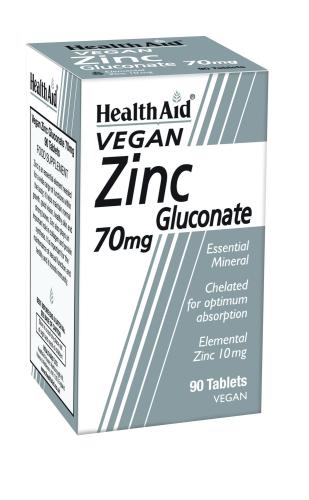 HEALTH AID Zinc Gluconate 70mg 90tabs