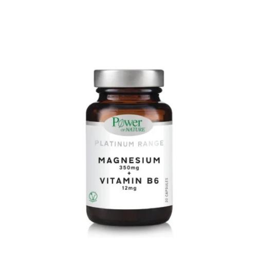 POWER HEALTH Platinum Range Magnesium 350mg & Vitamin B6 12mg 30 Κάψουλες