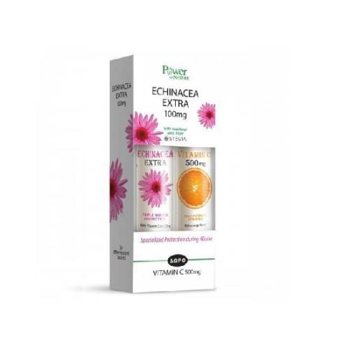 POWER HEALTH Promo Echinacea Extra 24 Tαμπλέτες & Vitamin C 500mg 20 Ταμπλέτες