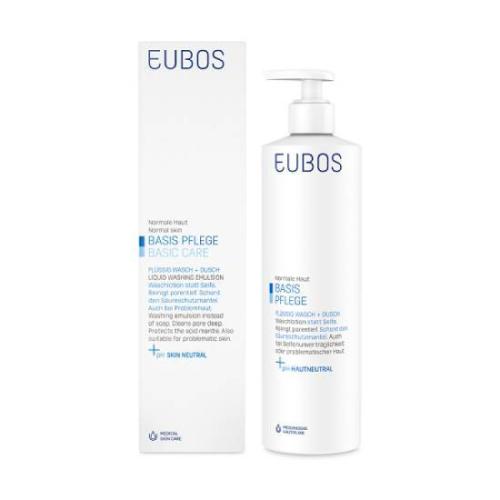 EUBOS Basic Skin Care Blue Liquid Washing Emulsion 400ml