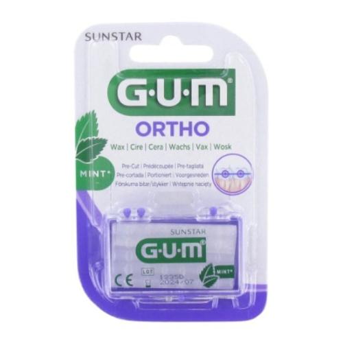 GUM Orthodontic Wax Mint Flavored Ορθοδοντικό Κερί Με Γεύση Μέντα 1τμχ