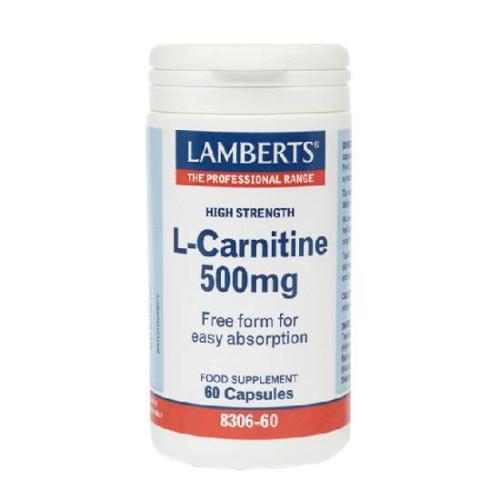 LAMBERTS L-Carnitine 500mg Καρνιτίνη 60 ταμπλέτες