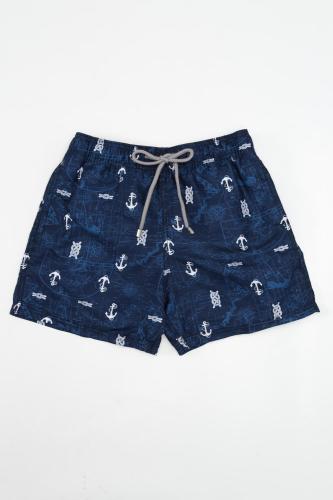 Μαγιό Ανδρικό Shorts Anchor Slim Fit - Μπλε