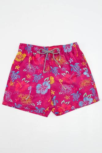 Μαγιό Ανδρικό Shorts Sea World Slim Fit - Φούξια