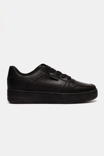 Sneakers με Ραφές - Μαύρο