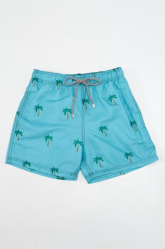 Μαγιό Ανδρικό Shorts Tropical Slim Fit - Πετρόλ