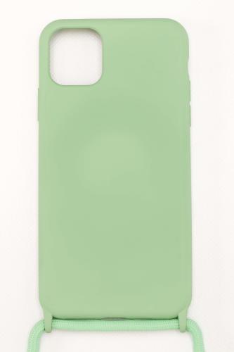 Silicone Case με Κορδόνι (IPhone 11Pro) - Λαχανί