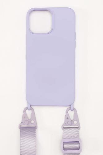 Silicone Case With Strap (IPhone13) - Λιλά