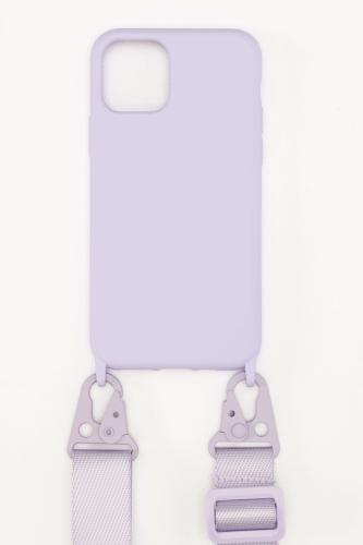 Silicone Case With Strap (IPhone 11Pro) - Λιλά