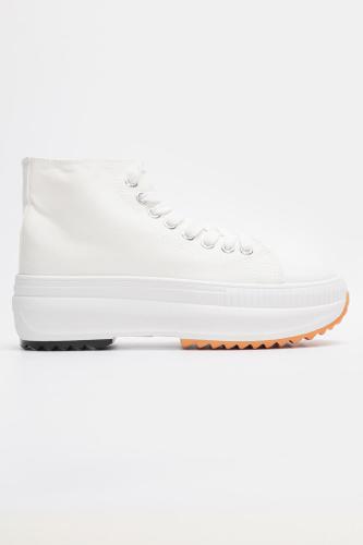 Sneakers Μποτάκια Δίσολα - Λευκό