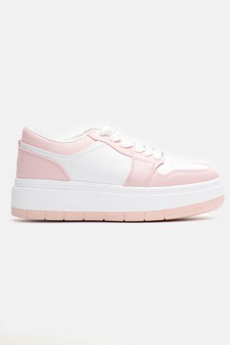 Sneakers σε Συνδυασμό Χρωμάτων - Ροζ