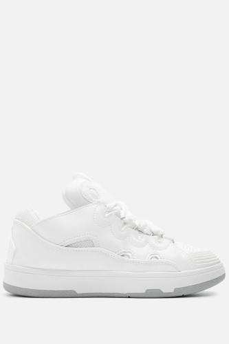 Sneakers με Διπλά Κορδόνια - Λευκό