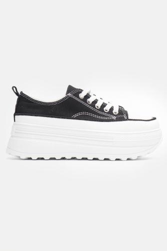 Sneakers Πάνινα Δίσολα - Μαύρο